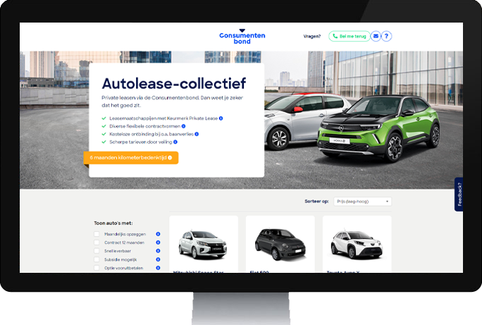 Consumentenbond Autolease-collectief: private lease car deals